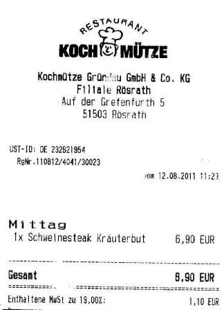 sigb Höffner Kochmütze Restaurant